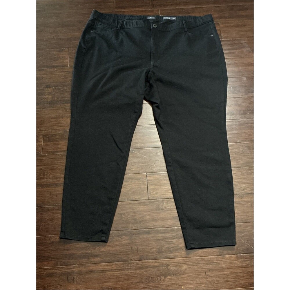 J. Jill Jeans Premium Flex Slimming High Rise Leggings Black Denim 26 Casual